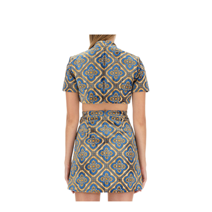 Printed Cropped Top - Image 4