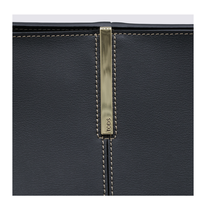 Medium Small Calfskin Shopping Bag - Black - Image 8
