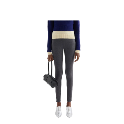 Black Stretch Virgin Wool Blend Pant - Image 3