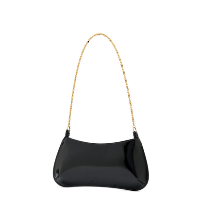 Le Petit Bisou Chaîne Calf Leather Shoulder Bag - Black - Image 3