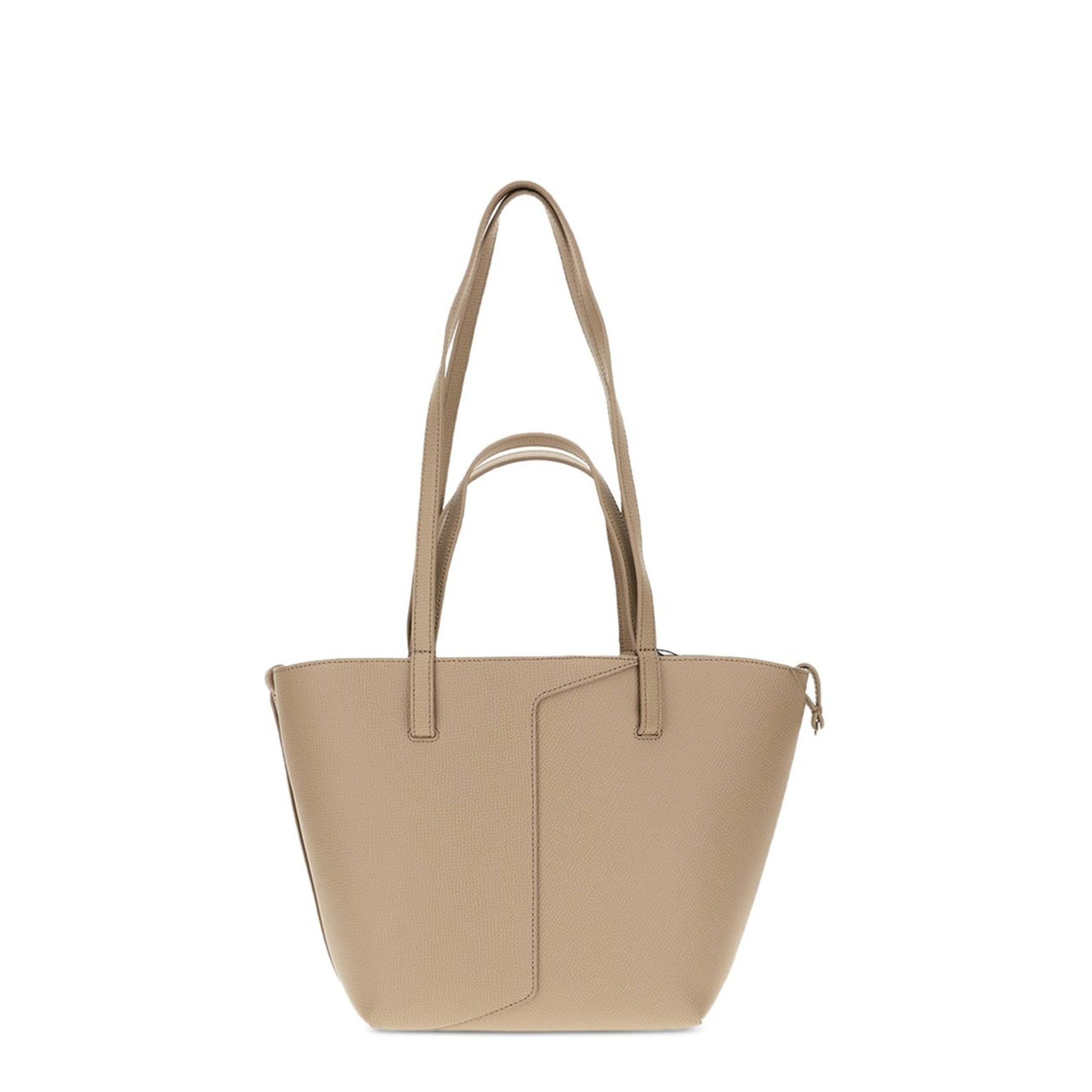 Natural Leather Shopping Bag - Brown - Image 3