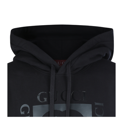 Cotton Jersey Sweatshirt with Print in Black - Image 6