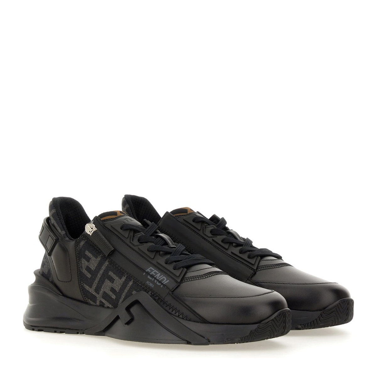 Flow Trainers Leather Black - Image 2