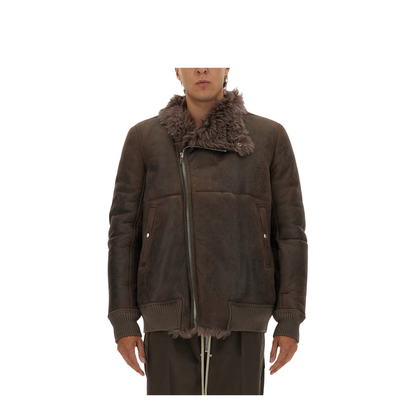 Leather Bomber Jacket - Image 1