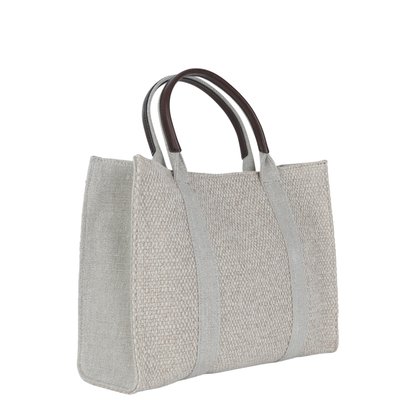 Georgia Canvas Tote - Beige - Image 2