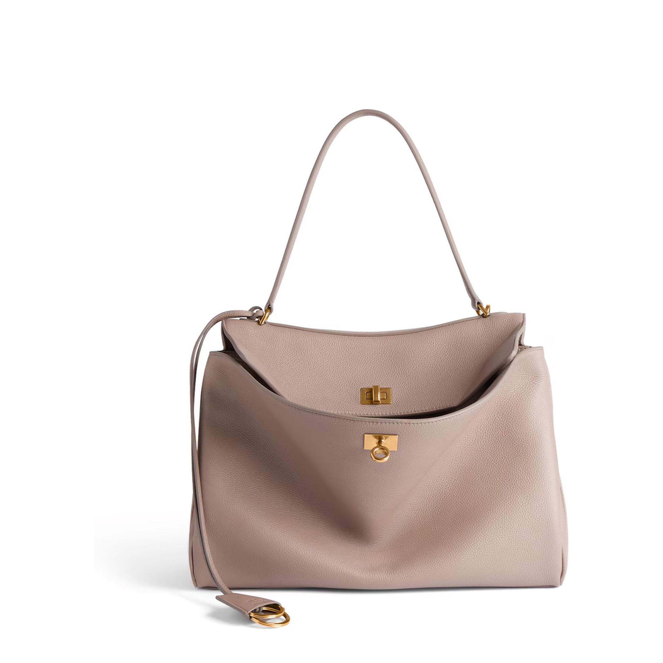 Rodeo Medium Handbag Leather Beige - Image 3