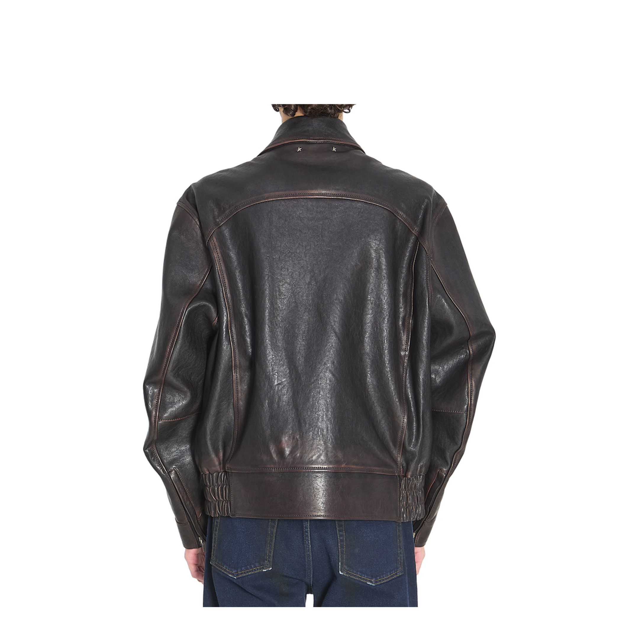 Nappa Leather Bomber Jacket - Image 4