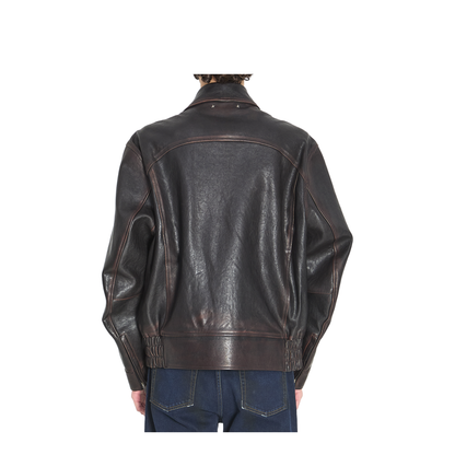 Nappa Leather Bomber Jacket - Image 4