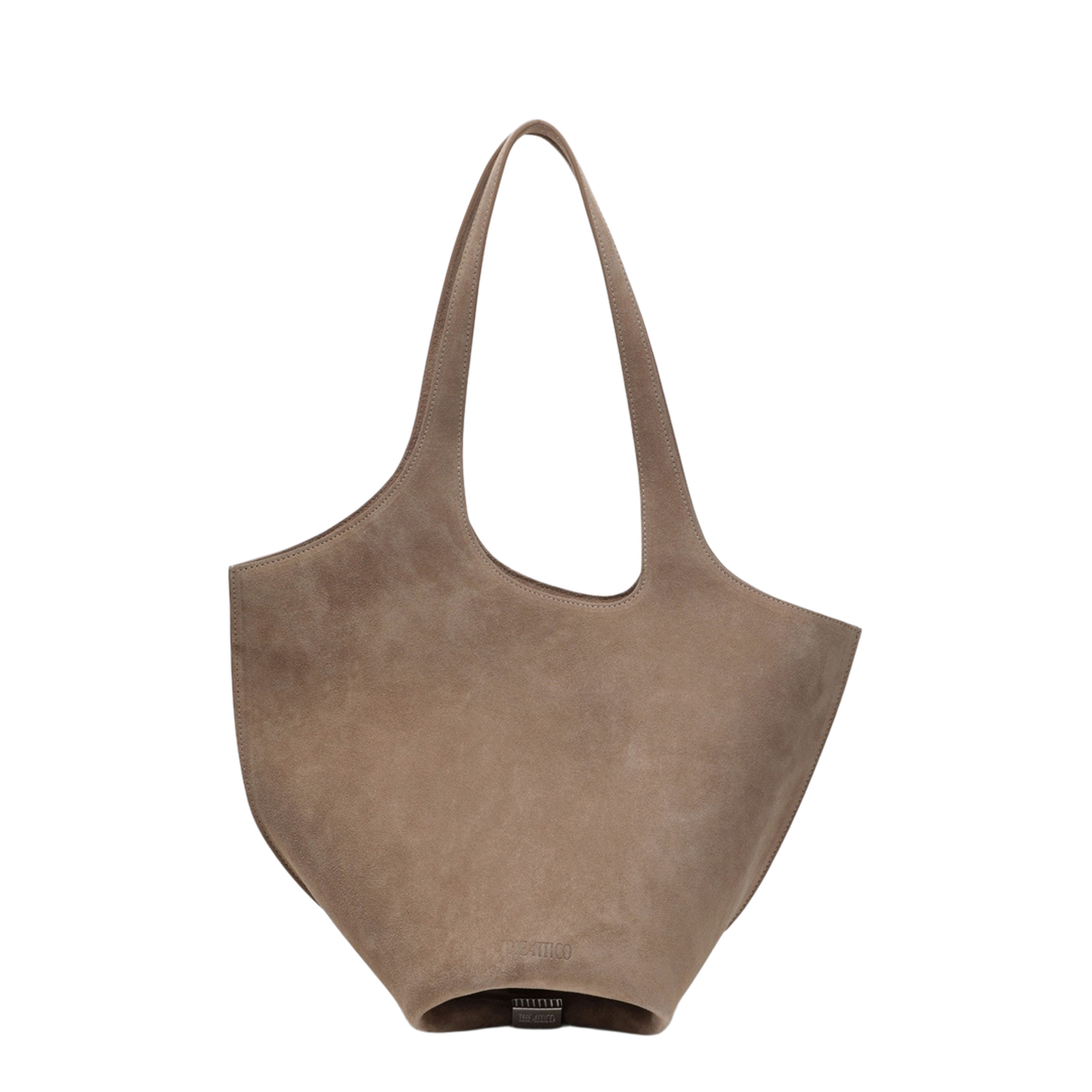 Tobacco-coloured Suede Medium Bag - Image 1