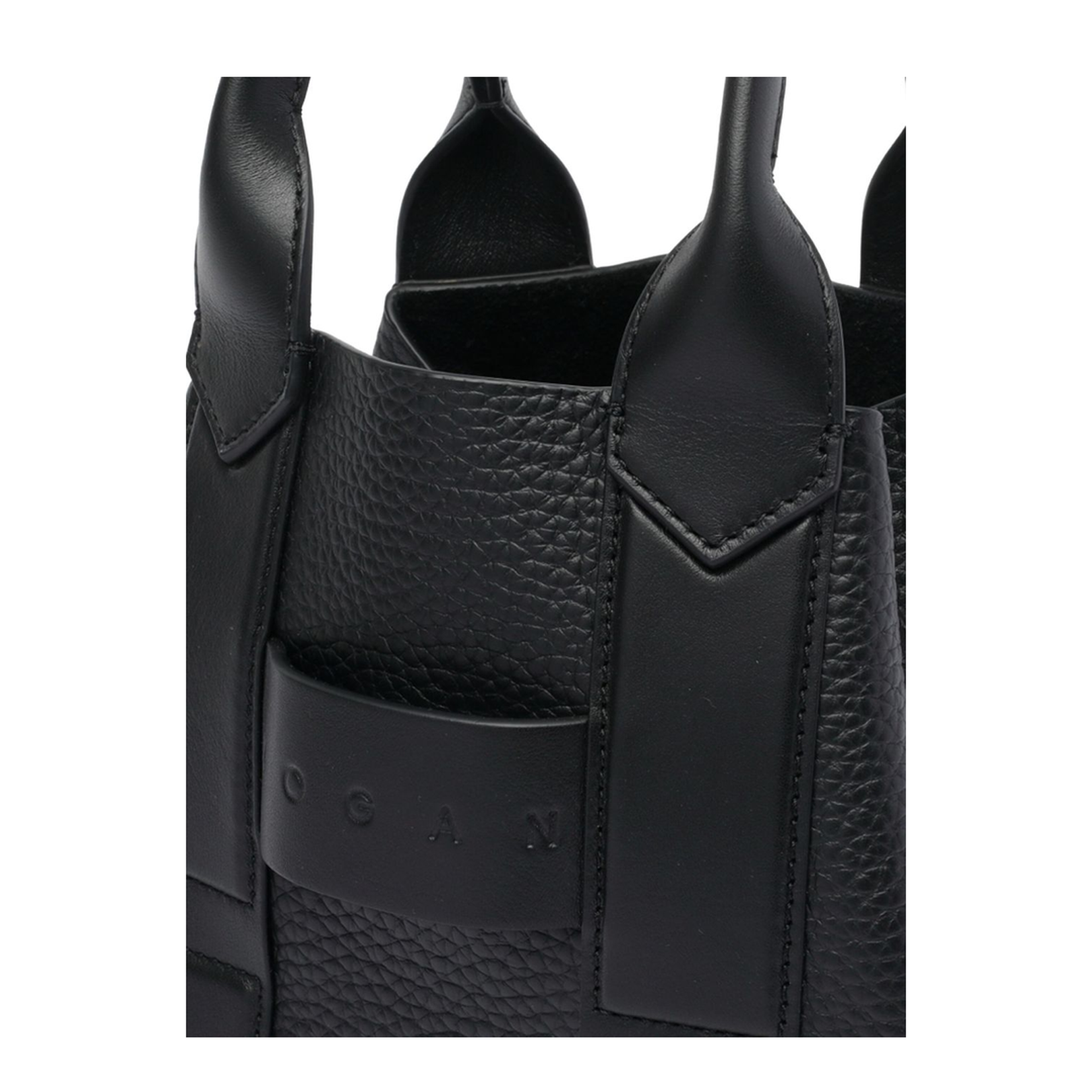 Script Shopping Bag Small Black - Image 2