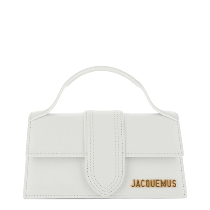 The Large Bambino Calf Leather Top-Handle Bag - White - Image 1