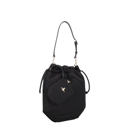 Small Viscose Handbag - Black - Image 2