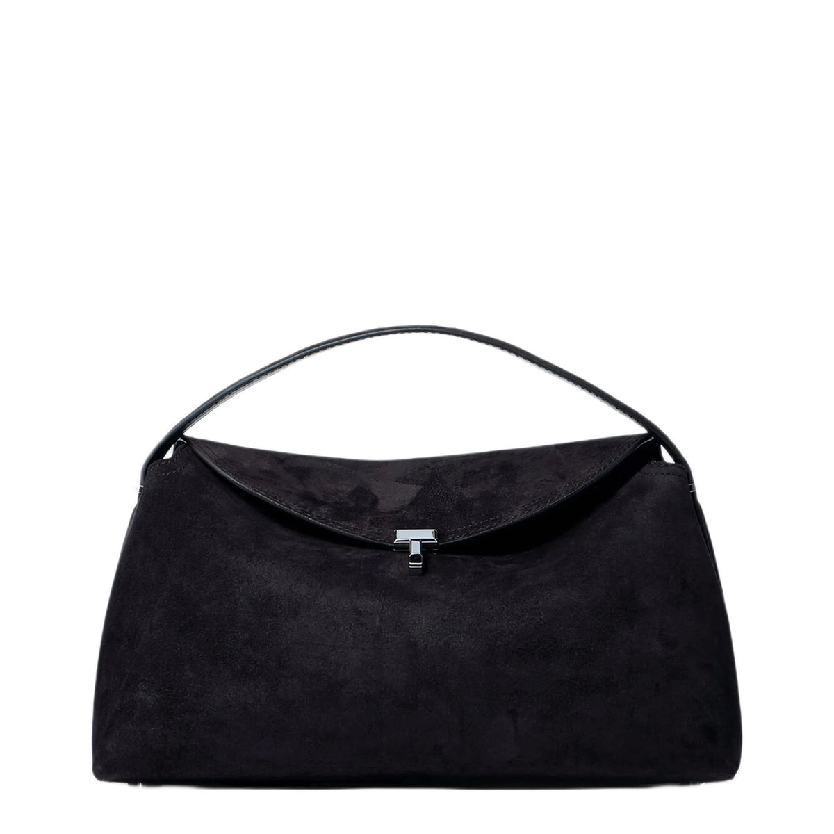 T Lock Bag Brown Espresso Suede Leather - Image 1