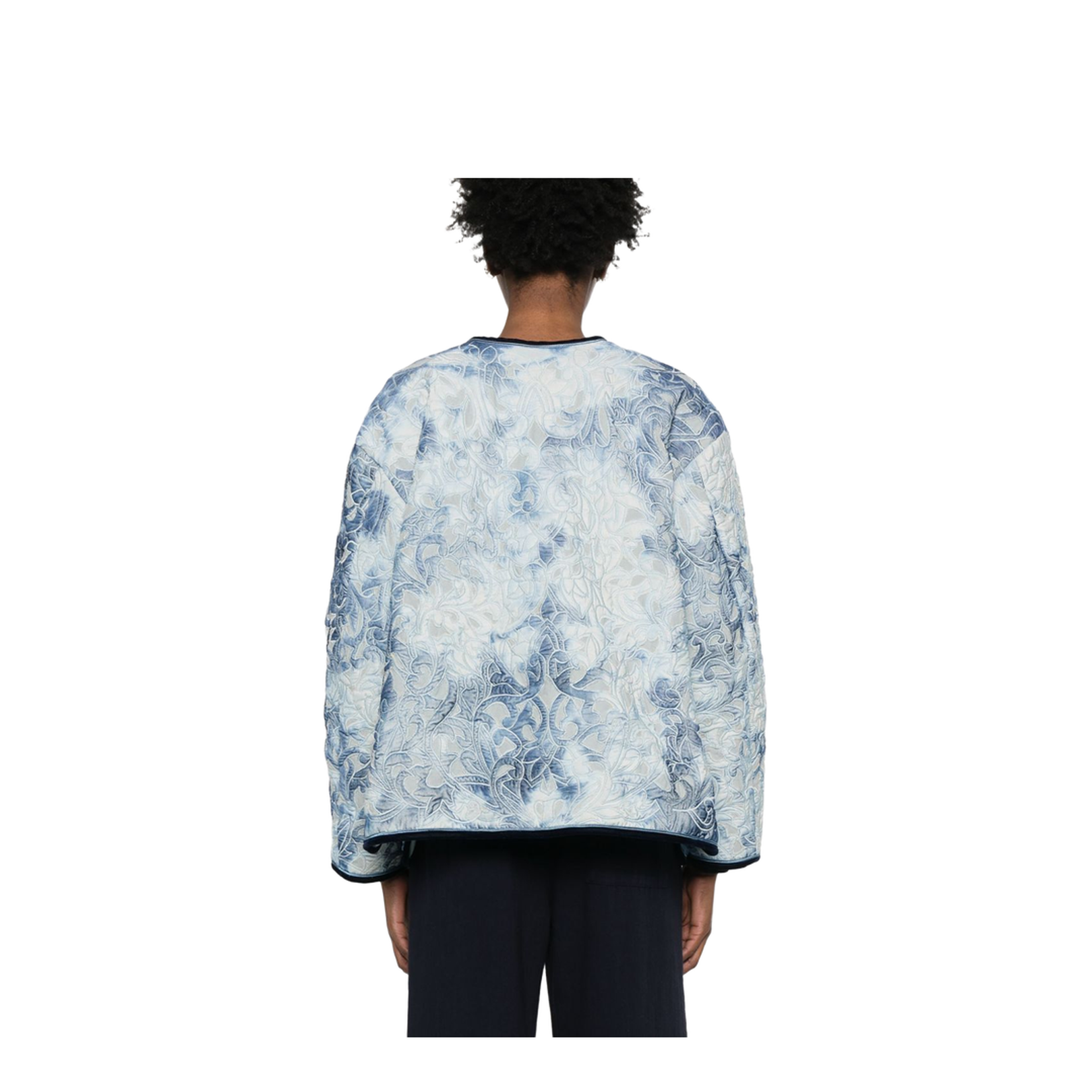 Zip Up Short Blouson Denim - Image 3