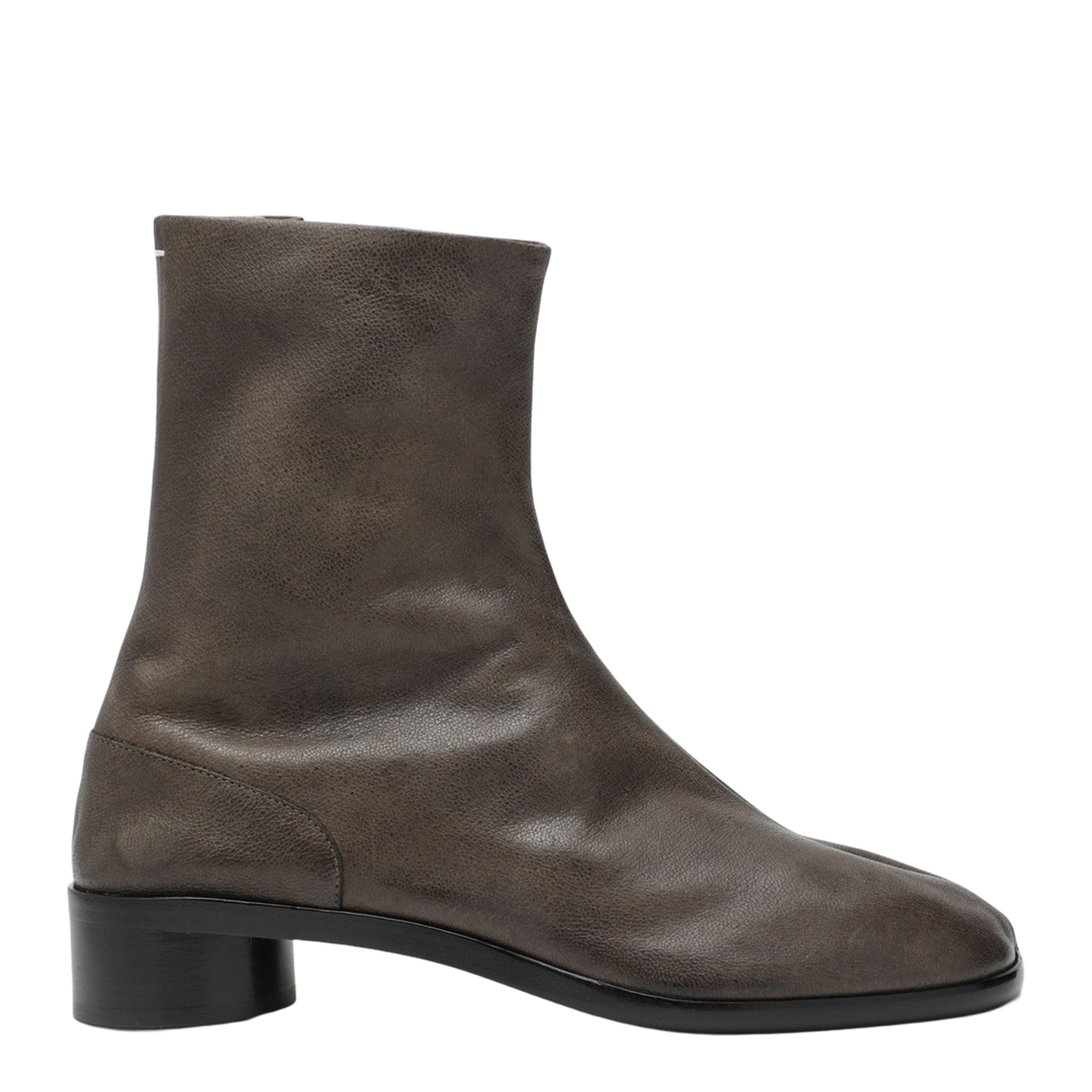 Tabi Ankle Boot in Brown Leather - Image 1
