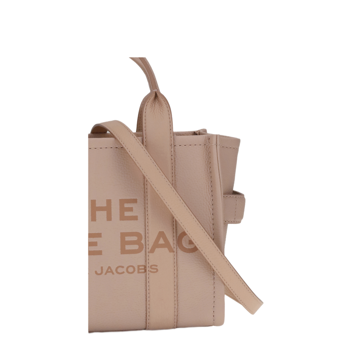 Small Calf Leather Tote - Pink - Image 4