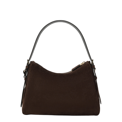 Dark Brown Suede Bag - Image 2