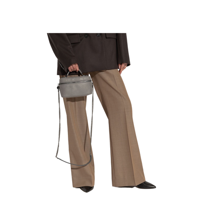 Falabella Medium Shaggy Deer Vanity Case - Ash Grey - Image 5