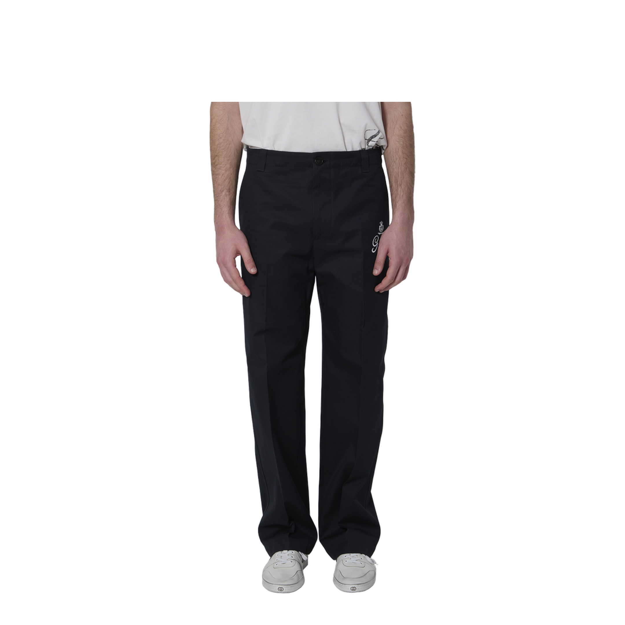 Printed Cotton Twill Pants - Image 1