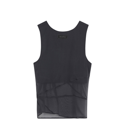 Gray Silk Tank Top - Image 2