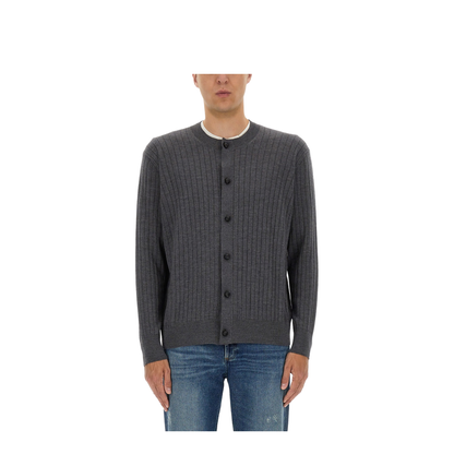 Ribbed Wool Cardigan - Image 1