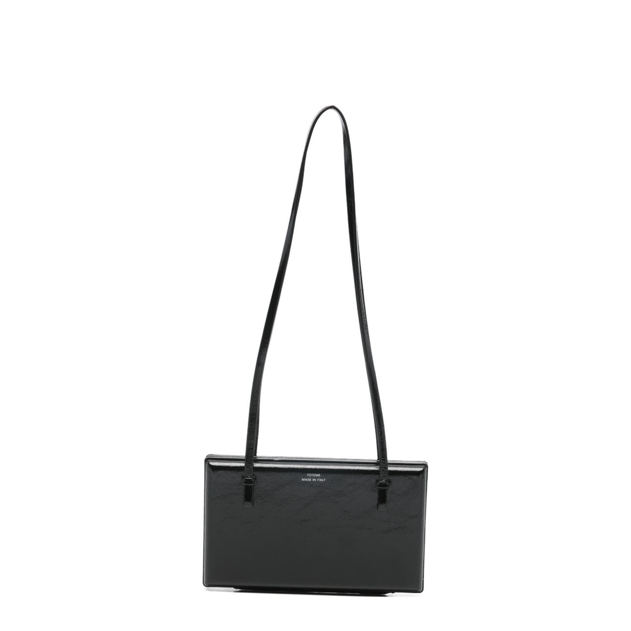 Cocktail Calf Leather Naplak Shoulder Bag - Black - Image 1