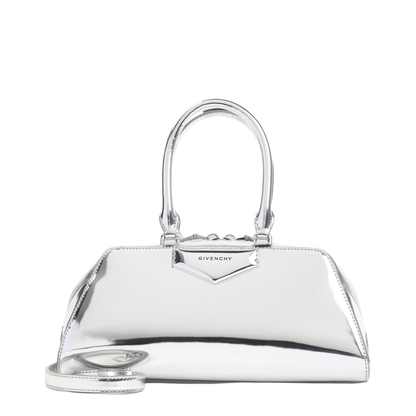 Small Antigona East-West Bag in Laminated Leather - Image 5