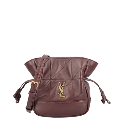 Jamie Mini Lambskin Shoulder Pouch - Rouge Cabernet - Image 1