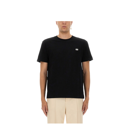 Black Crewneck T-Shirt with VLogo on the Front - Image 1