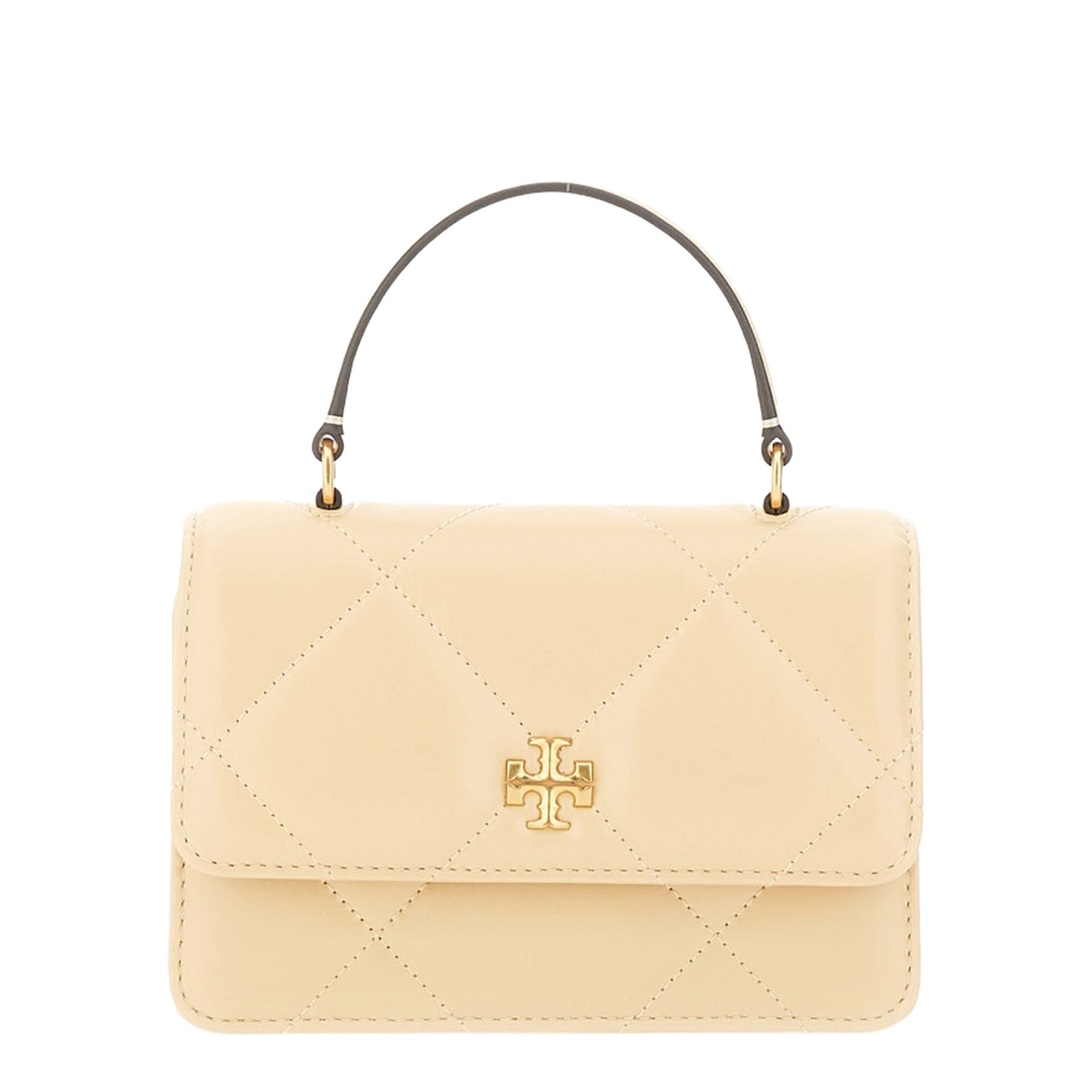 Kira Diamond Quilt Mini Top Handle Chain Wallet - Image 1