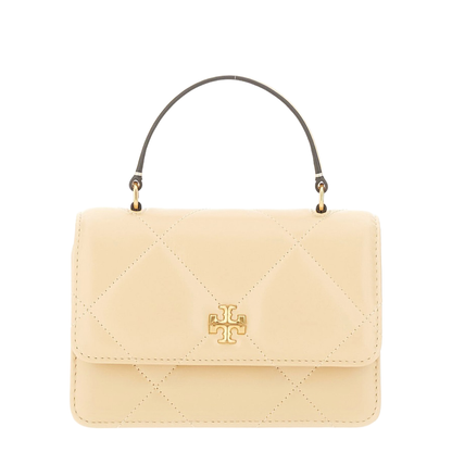 Kira Diamond Quilt Mini Top Handle Chain Wallet - Image 1