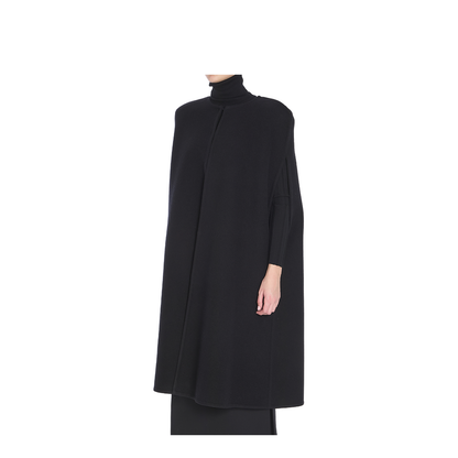 Fluffy Cashmere Blend Cape - Image 2