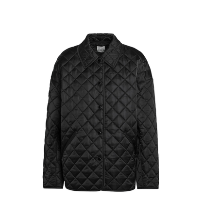 Black Quilted Jacket - Image 1