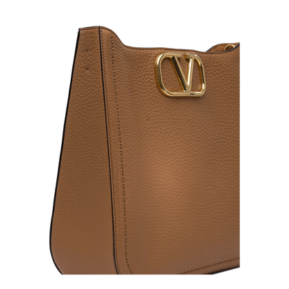 Medium Almond Alltime Shoulder Bag - Image 4