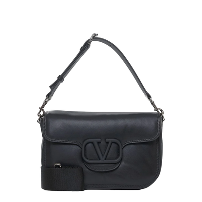 Black Nappa Leather Shoulder Bag - Image 1