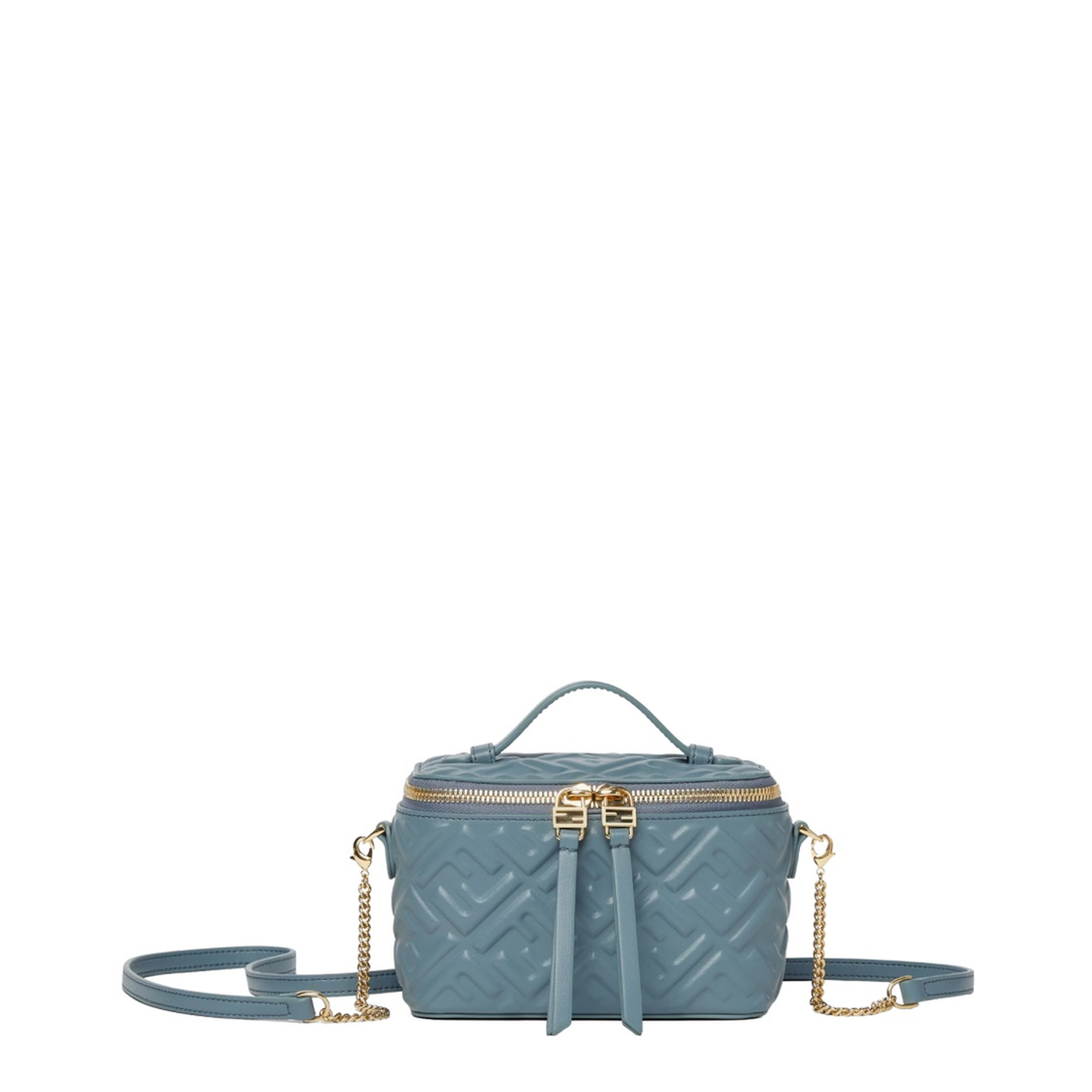 Vanity Crossbody Bag Leather Light Blue - Image 1