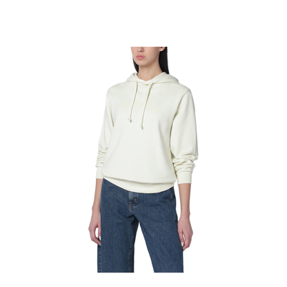 Ecru Sweatshirt With Logo Print - Image 1