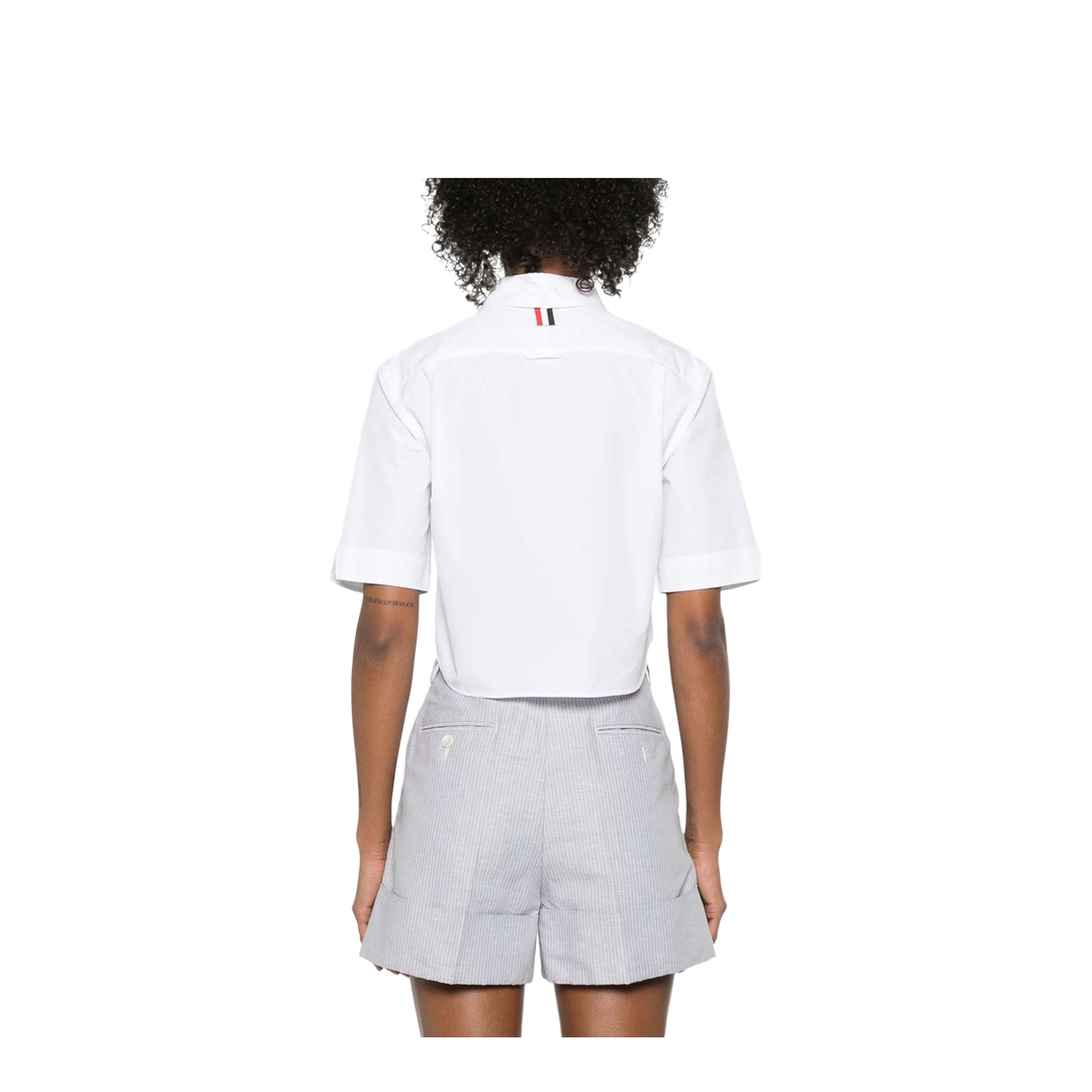 Cotton Cropped Shirt - Image 2