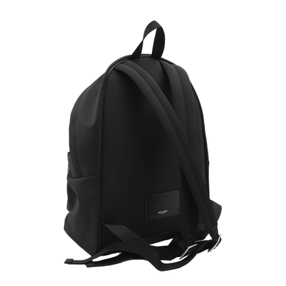 City Canvas, Nylon And Leather Backpack - Black - Image 2