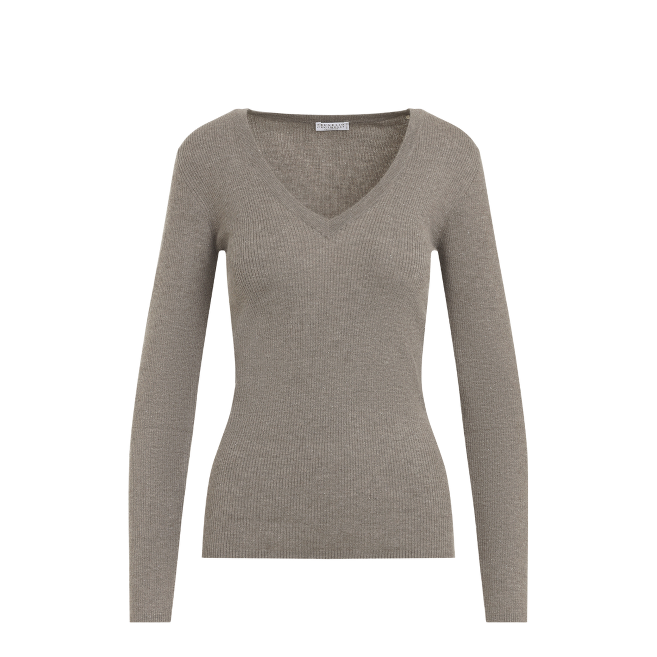 Ribbed V-Neck Sweater - Image 2