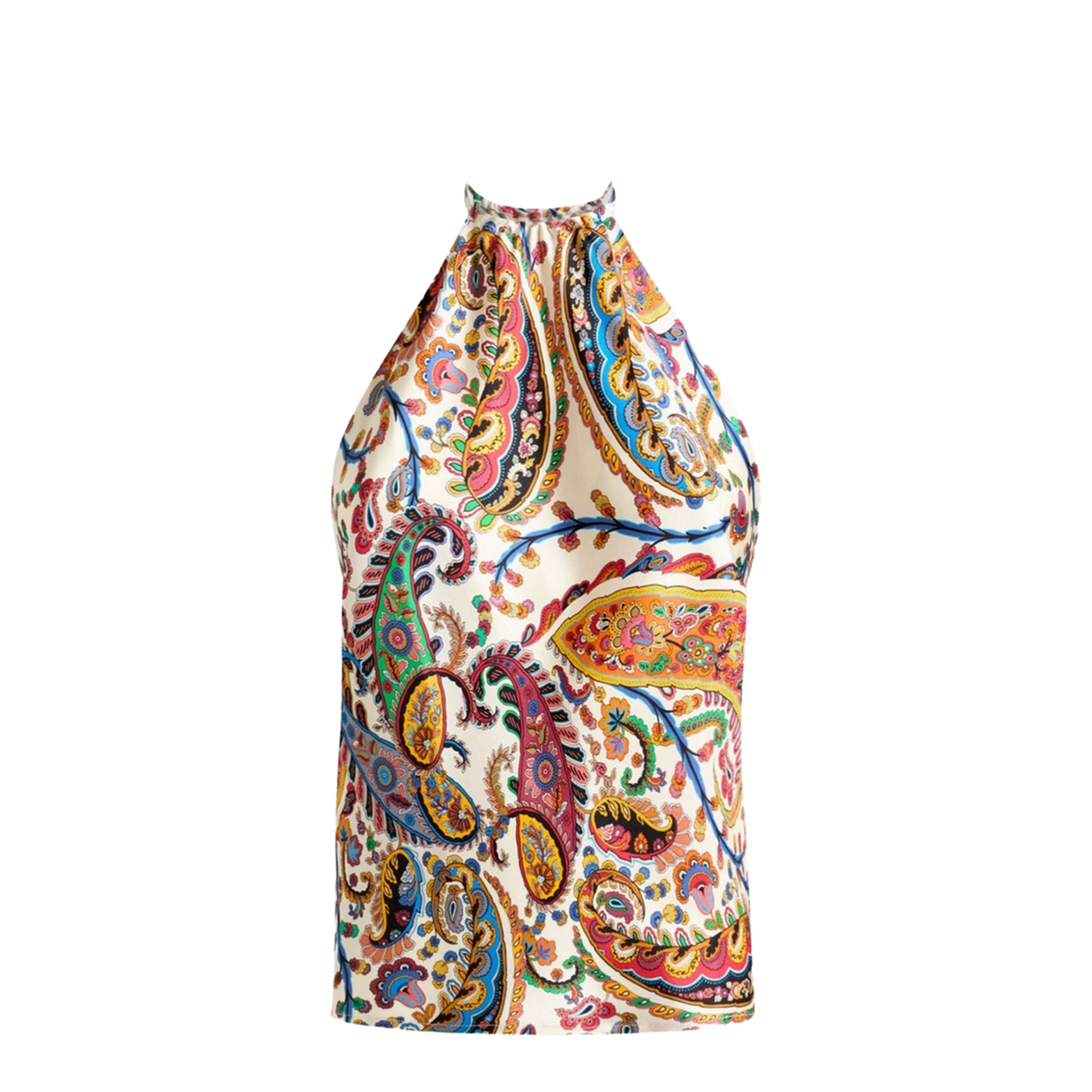 Paisley Print Silk Top - Image 1