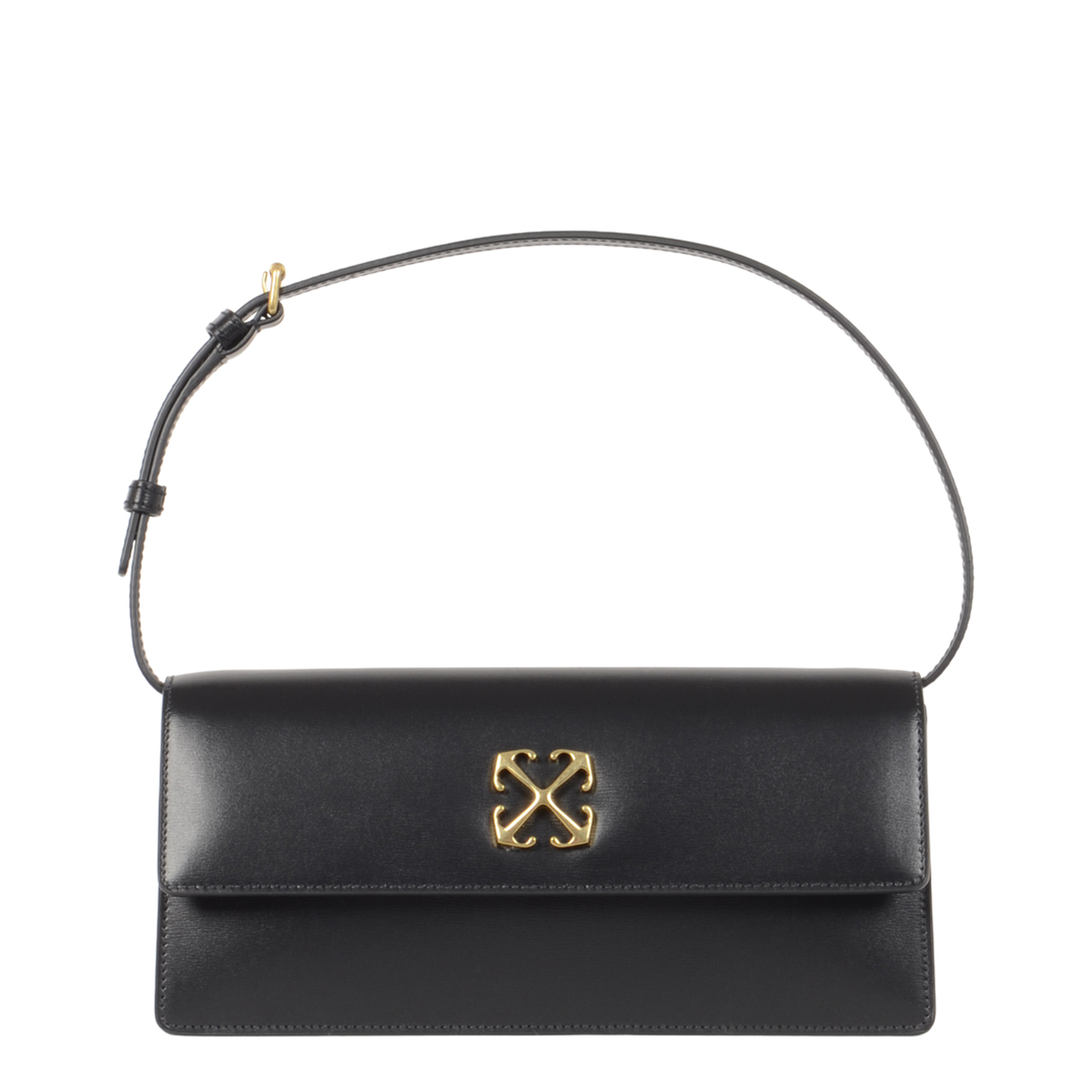 Jitney 1.0 Leather Shoulder Bag Black - Image 1