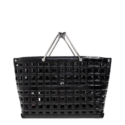Market Leather Tote Bag - Black - Image 2