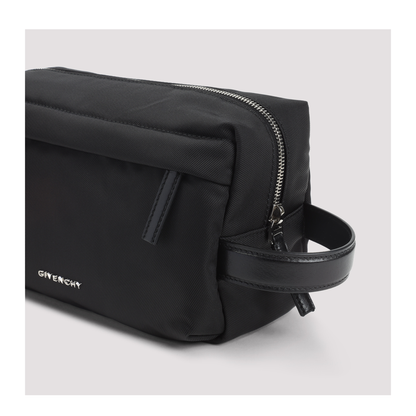 U Backpack Medium Polyamide Wash Bag - Black - Image 5