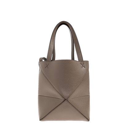 Puzzle Fold Mini Handbag Taupe - Image 3