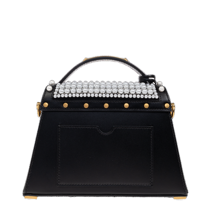 B-Buzz Dynasty Bag in Leather and Embroidered Satin - Image 3