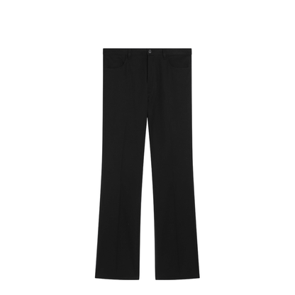 Black Straight Tailored Pants - Image 1