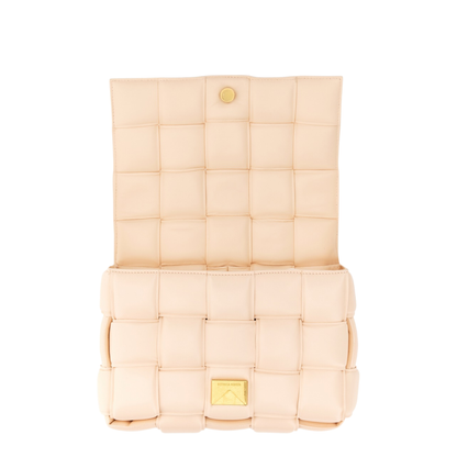 Padded Cassette Crossbody Bag In Blush Melon - Image 4