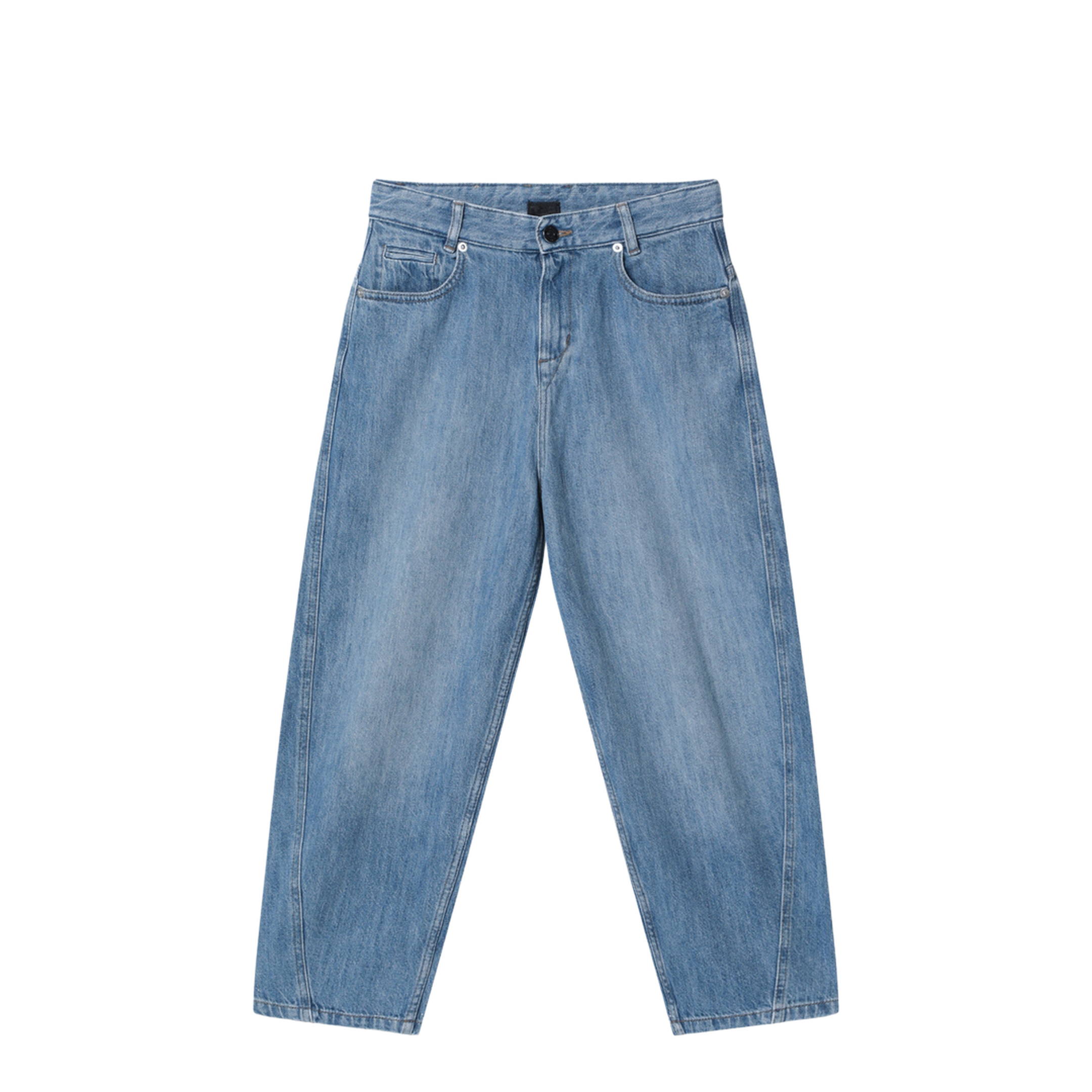 Blue Jeans with Logo Embroidery - Image 1