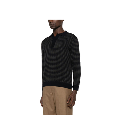 Icon Virgin-Wool Jumper with Polo-Shirt Collar - Image 4